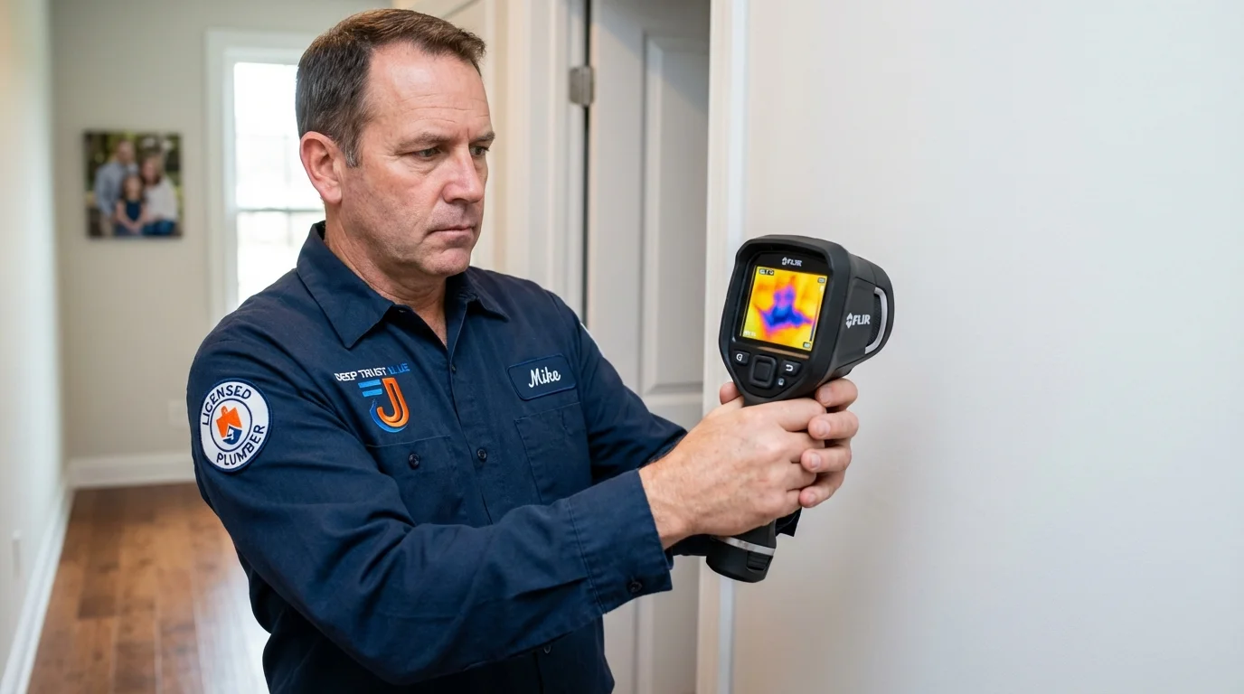 Thermal imaging leak detection by Johns Plumbing LLC in Toquerville